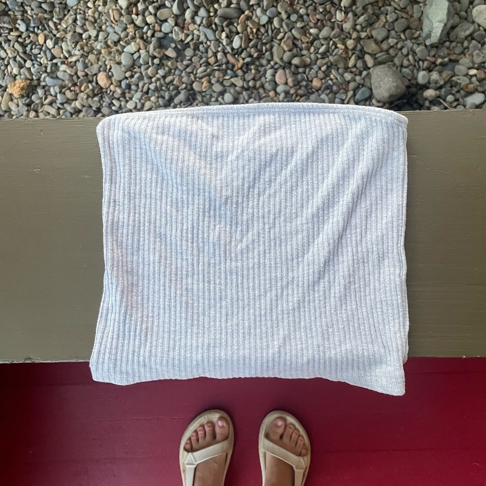 Grey Brandy Melville Tube Top
